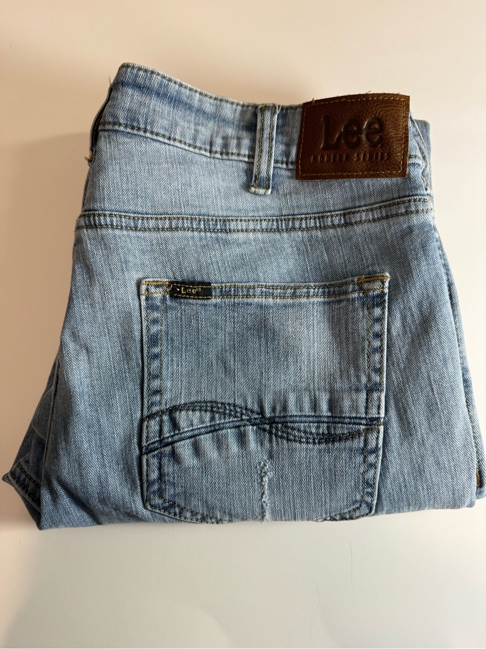 Lee Light Blue Denim Jeans with Back Pocket Stitching